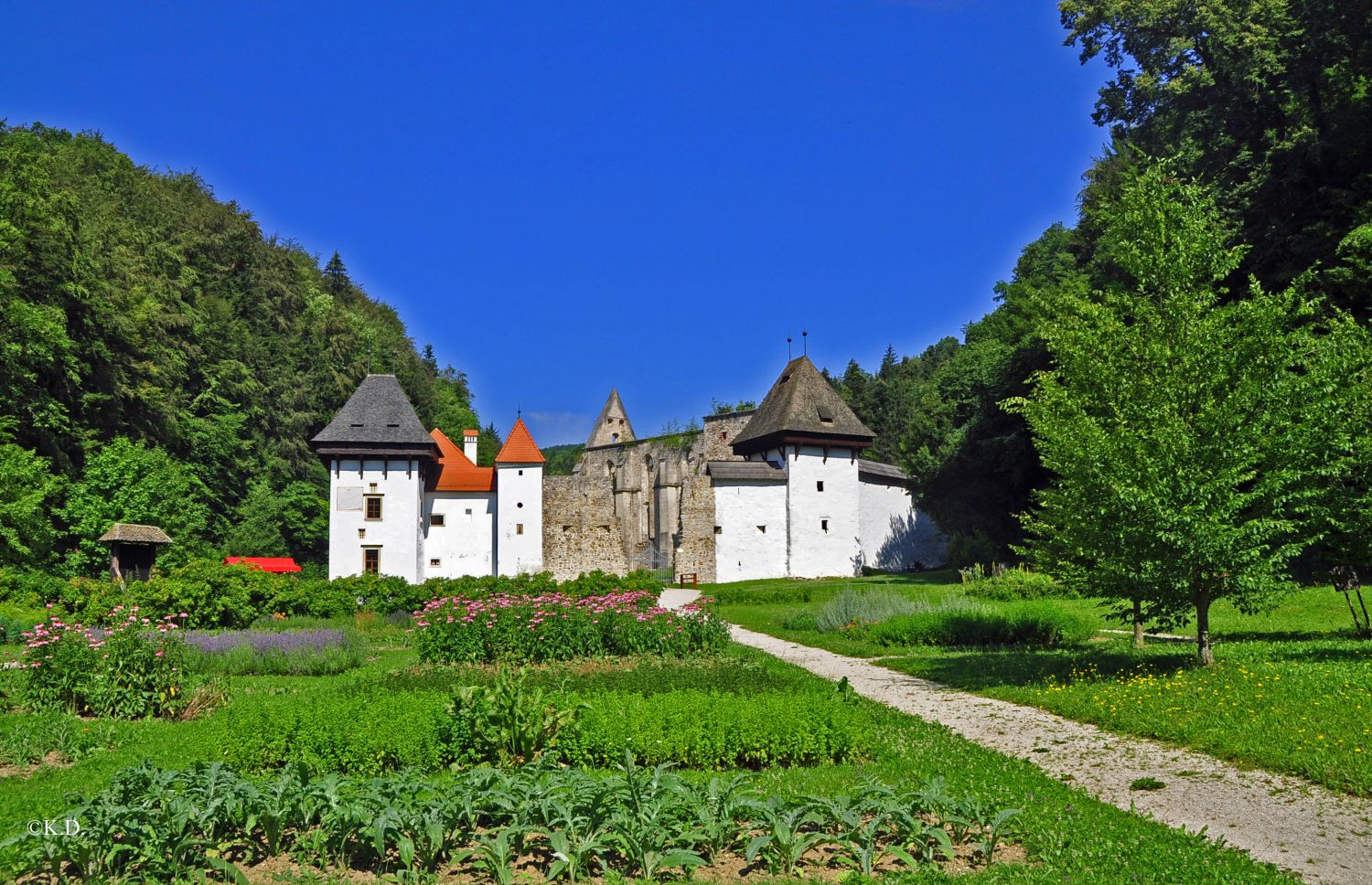 Kräutergarten der Kartause Žice