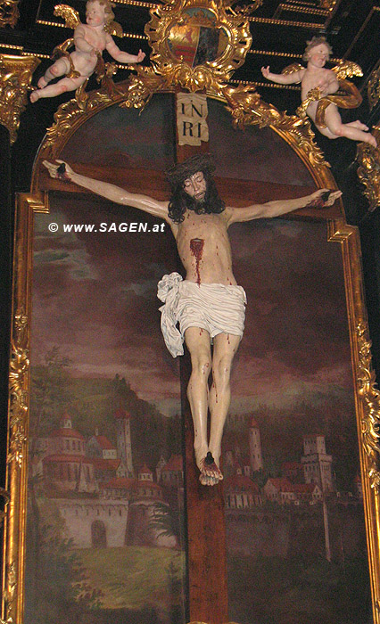 Kreuzaltar in der Stiftskirche Wilten, Innsbruck (Tirol)