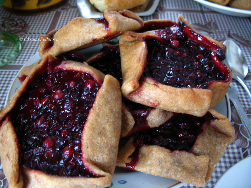 Kuchen mit Preiselbeeren