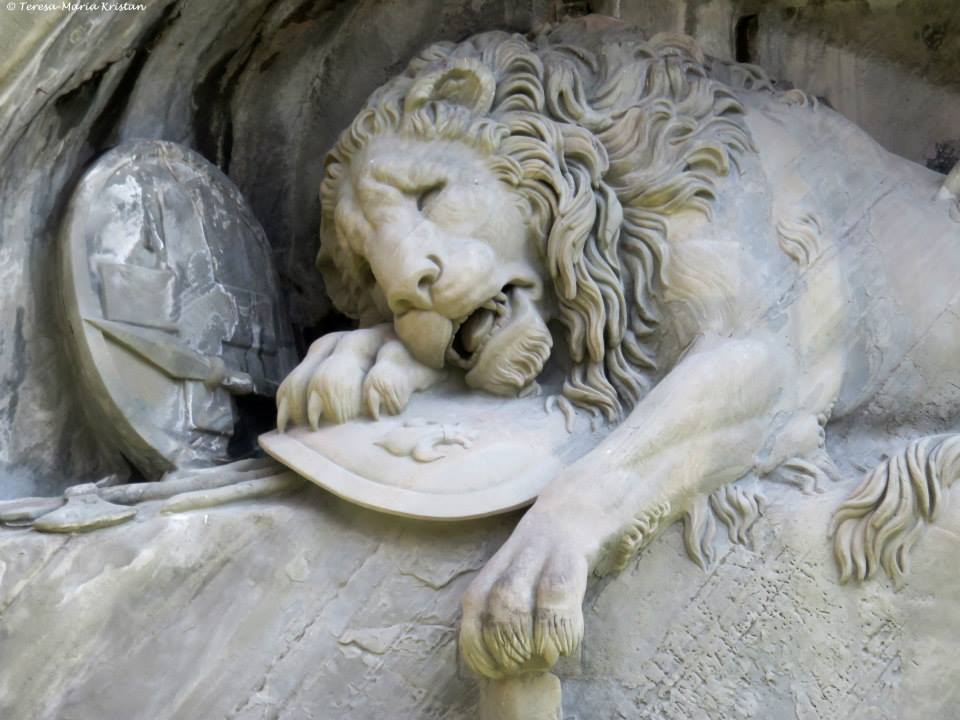 Löwendenkmal Luzern Detail