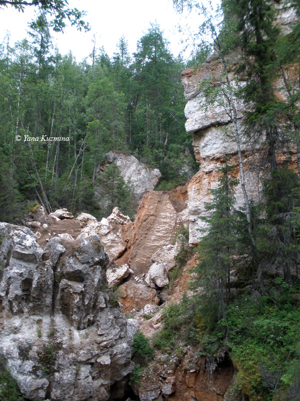 Landschaft am Fluss Pinega