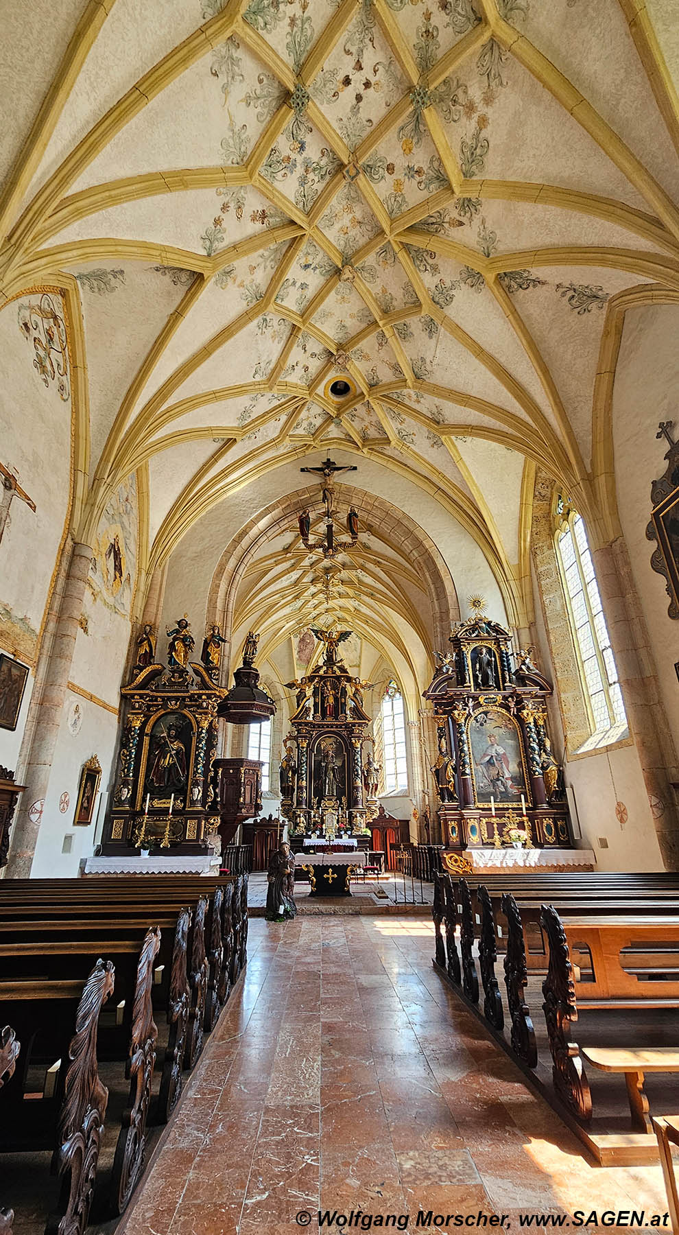 Leonhardskirche Kundl - Innenansicht