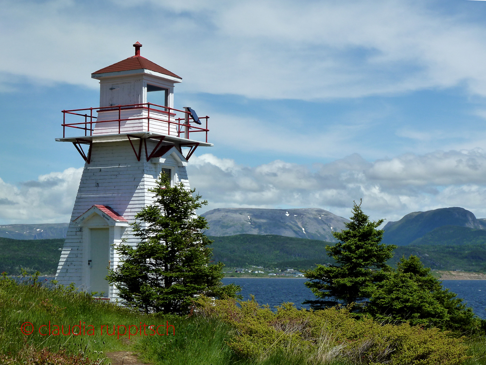 Leuchtturm am Woody Point, Newfoundland and Labrador