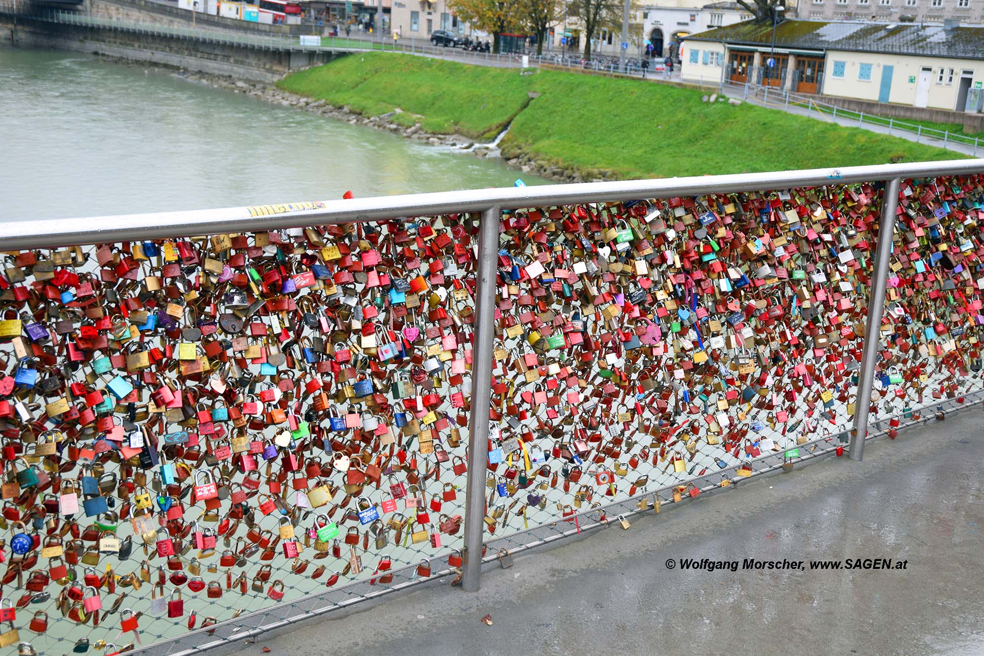 Liebesschlösser Salzburg Makartsteg