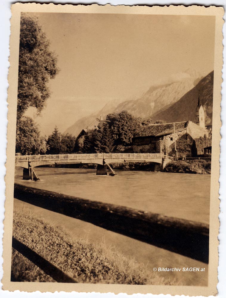 Lienz Holzbrücke 1931