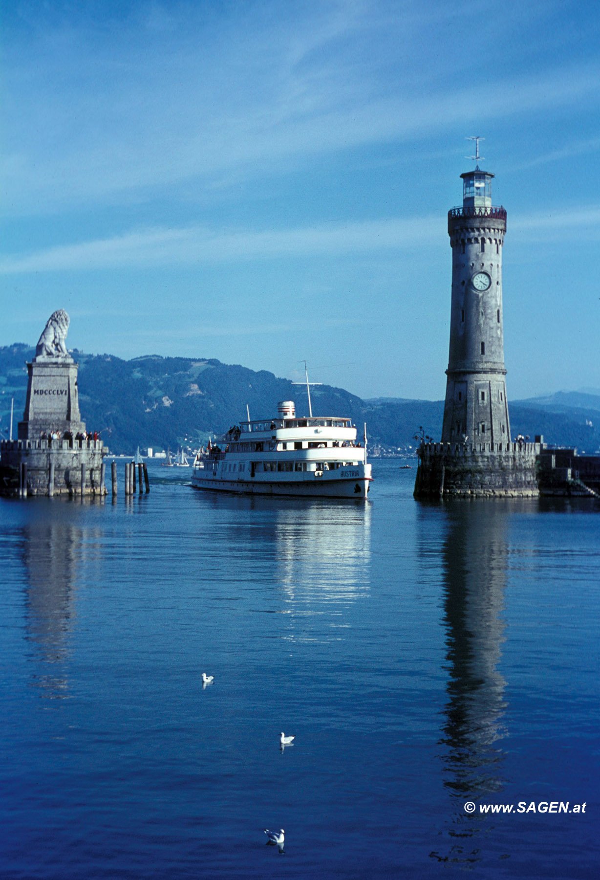 Lindau Hafeneinfahrt 1950er Jahre