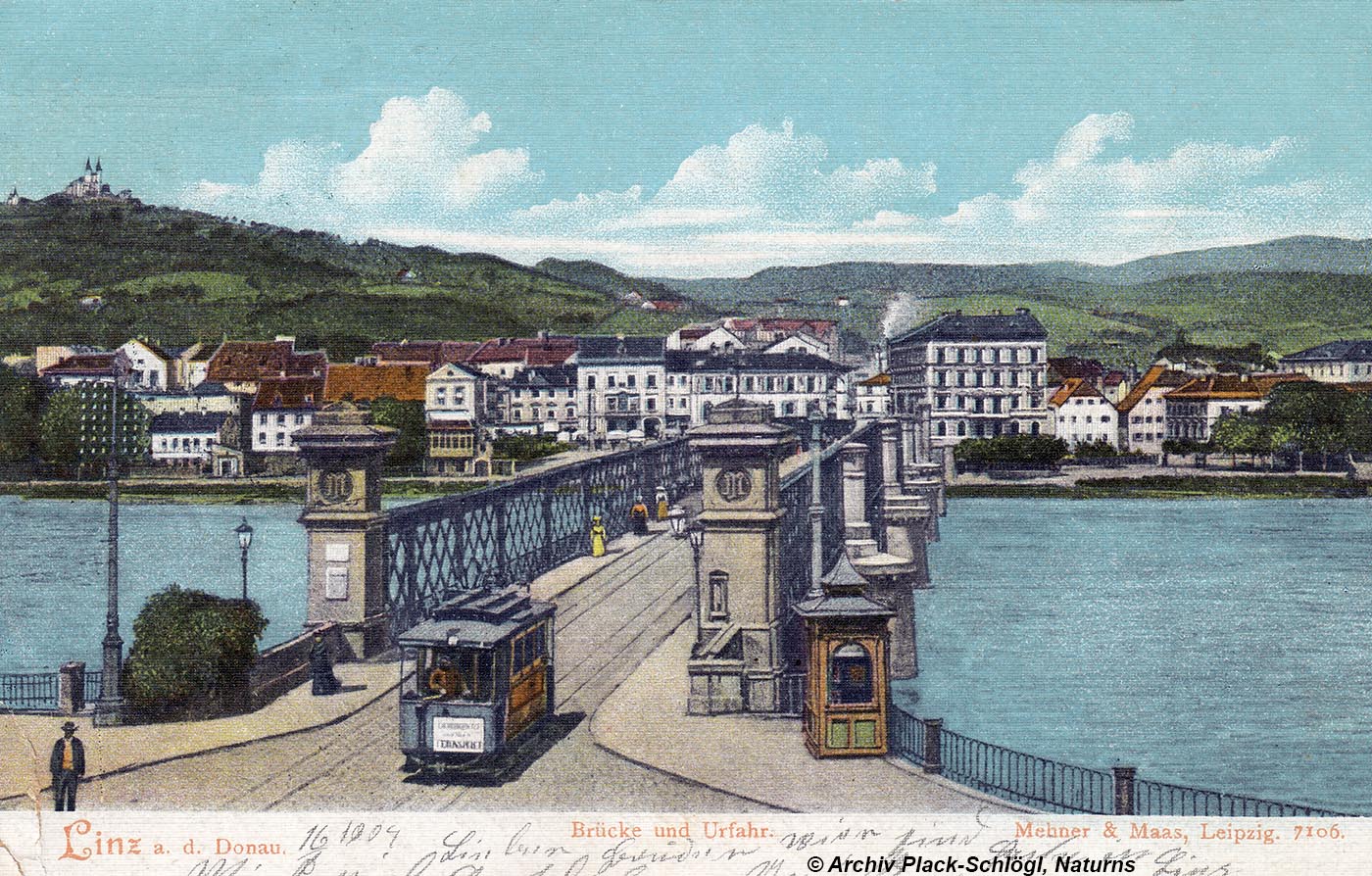 Linz, Brücke und Urfahr