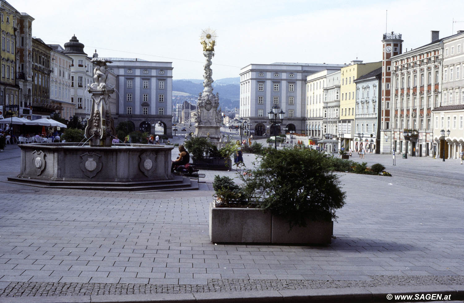 Linz Hauptplatz 1970er-Jahre