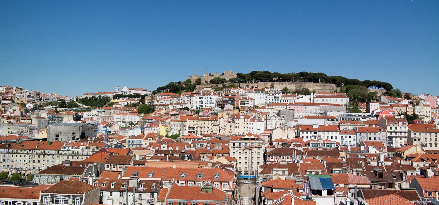 Lissabon - Blick zur Burg