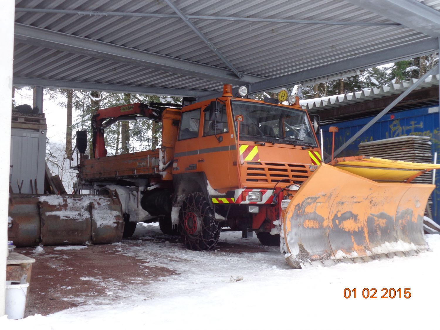 LKW Steyr 4x4 19 S 36 (lärmarm) Schneepflug