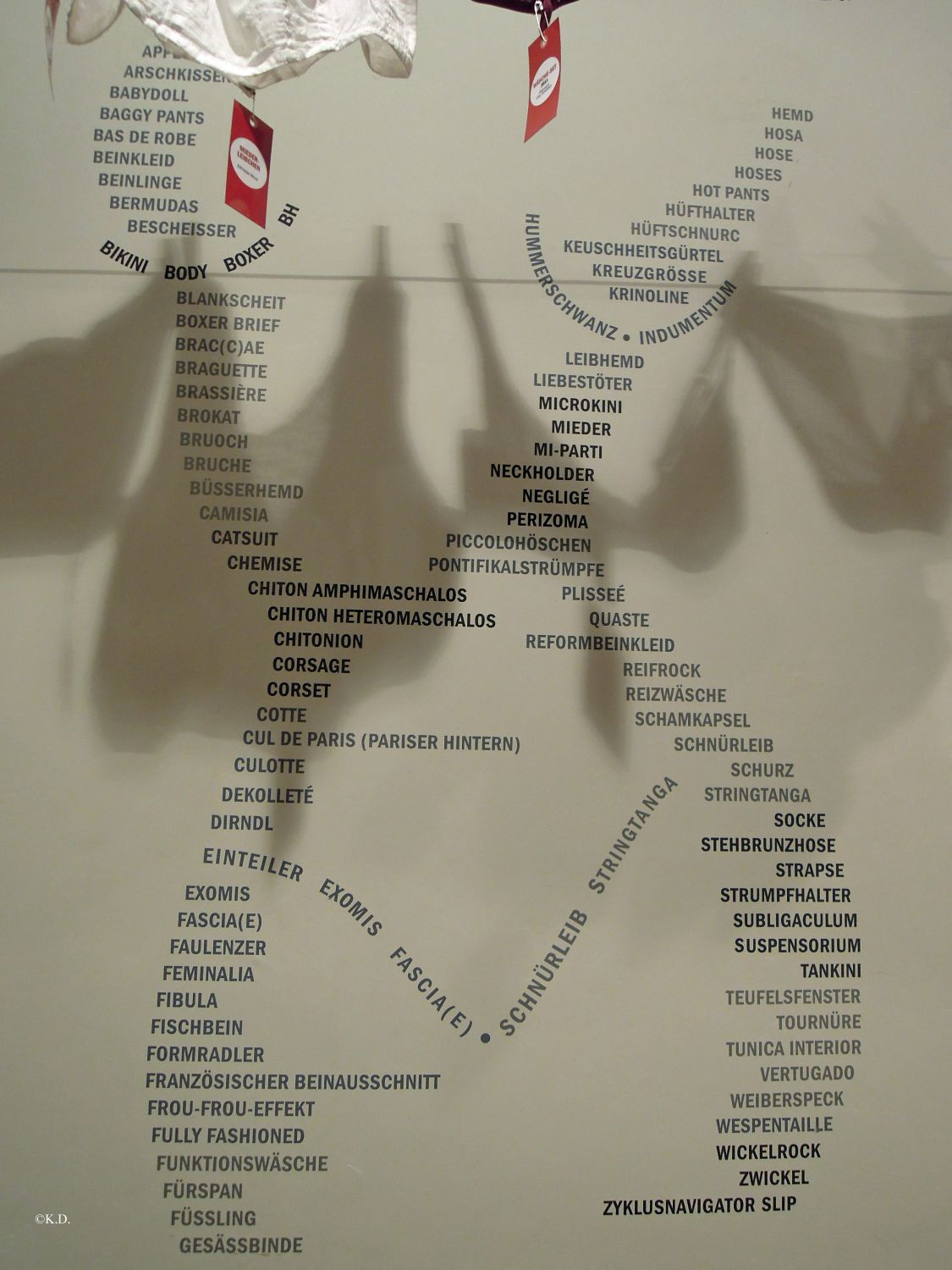 Logo der Dessous-Ausstellung im Landesmuseum in Klagenfurt