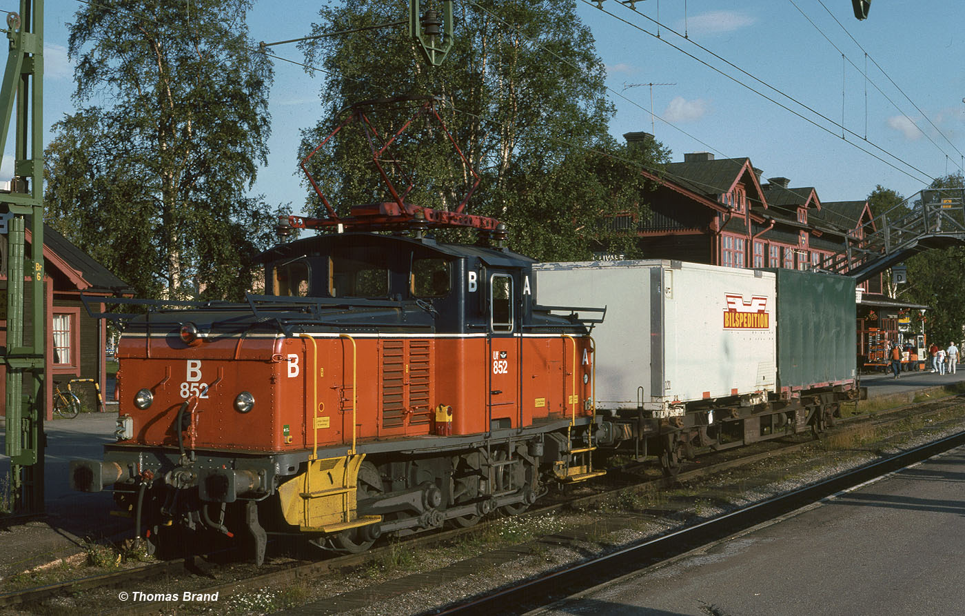 Lokomotive Uf 852 in Gällivare