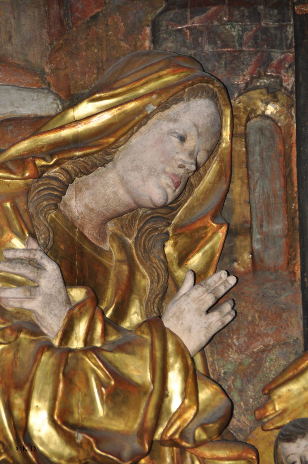 Maria Rojach (Bezirk Wolfsberg; Kärnten) - Detail aus der Geburtsszene Chri