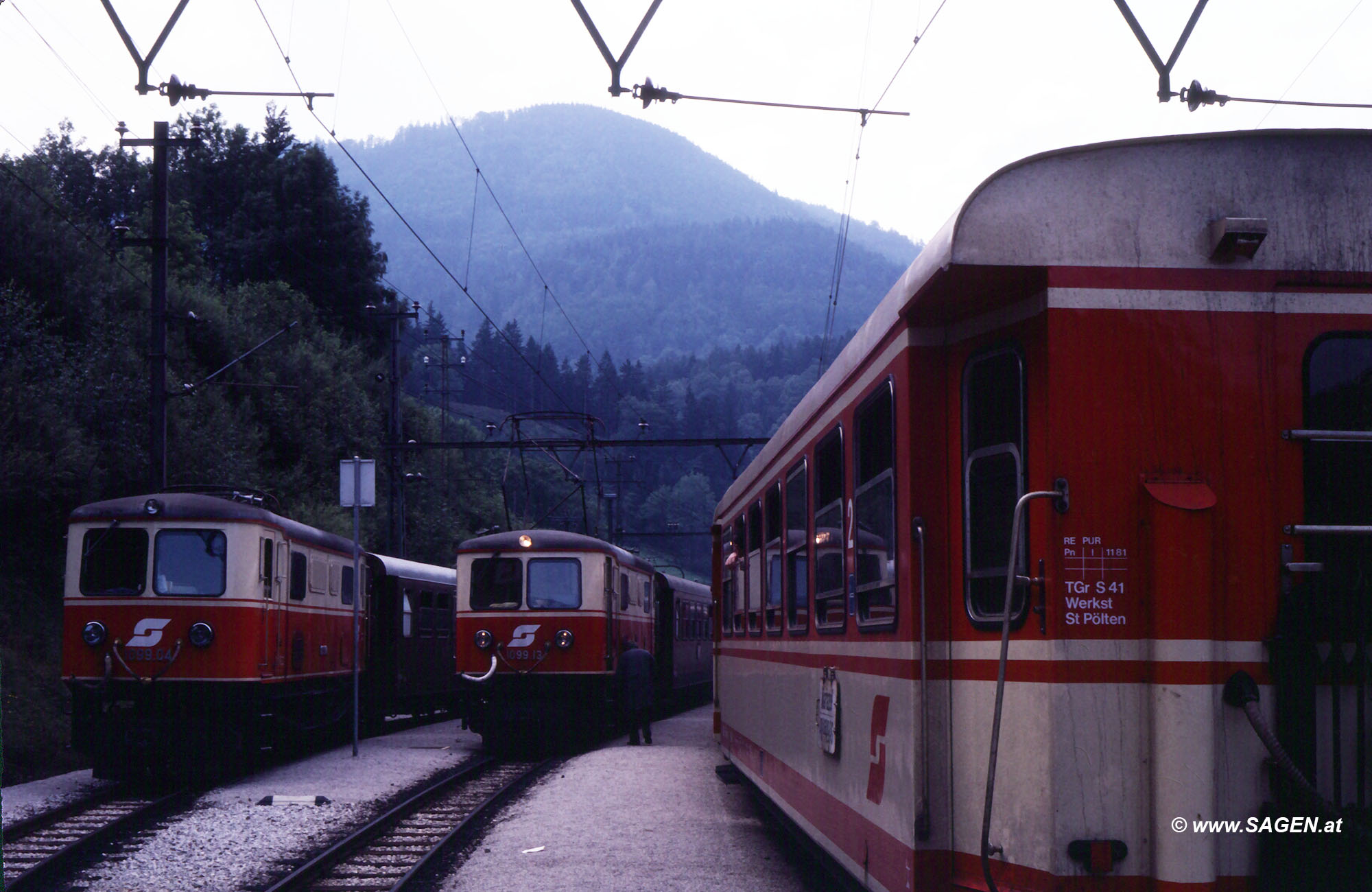 Mariazellerbahn 1970er-Jahre Bahnhof Laubenbachmühle