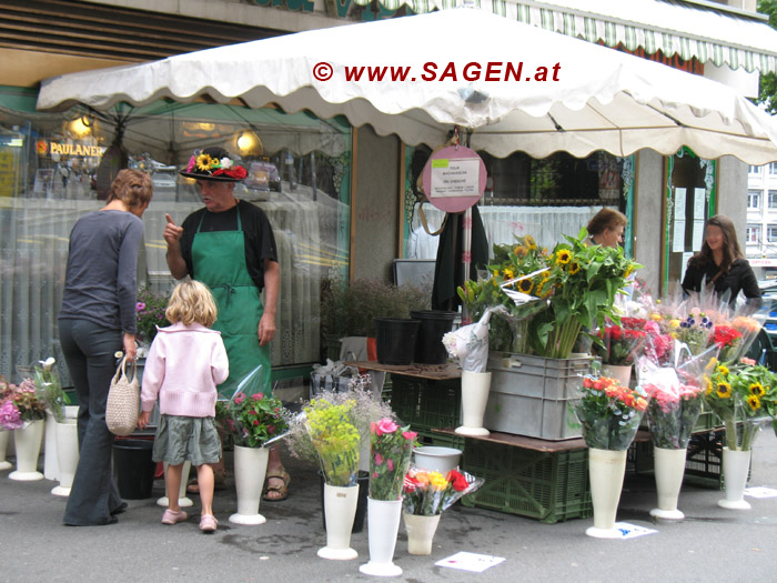 Markt in Lausanne (Westschweiz)