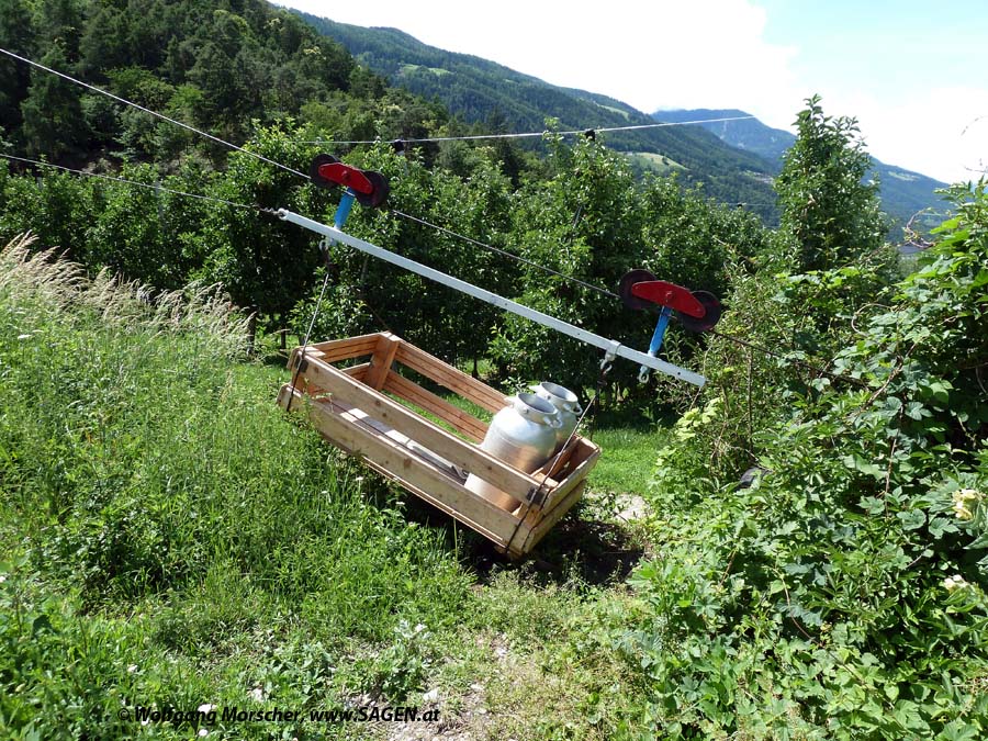 Materialseilbahn Plaus