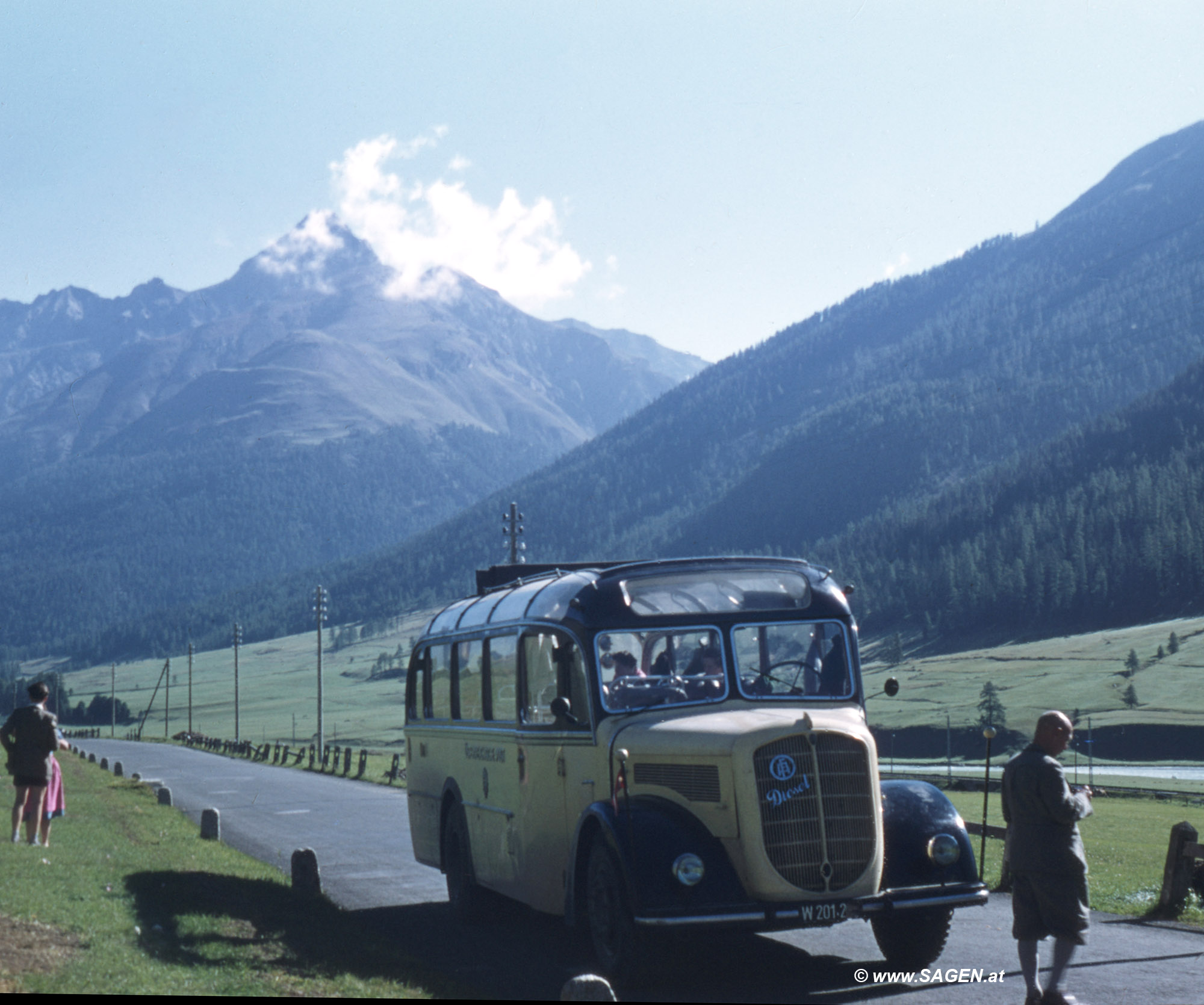 Mit dem Postbus in Graubünden 1950er Jahre