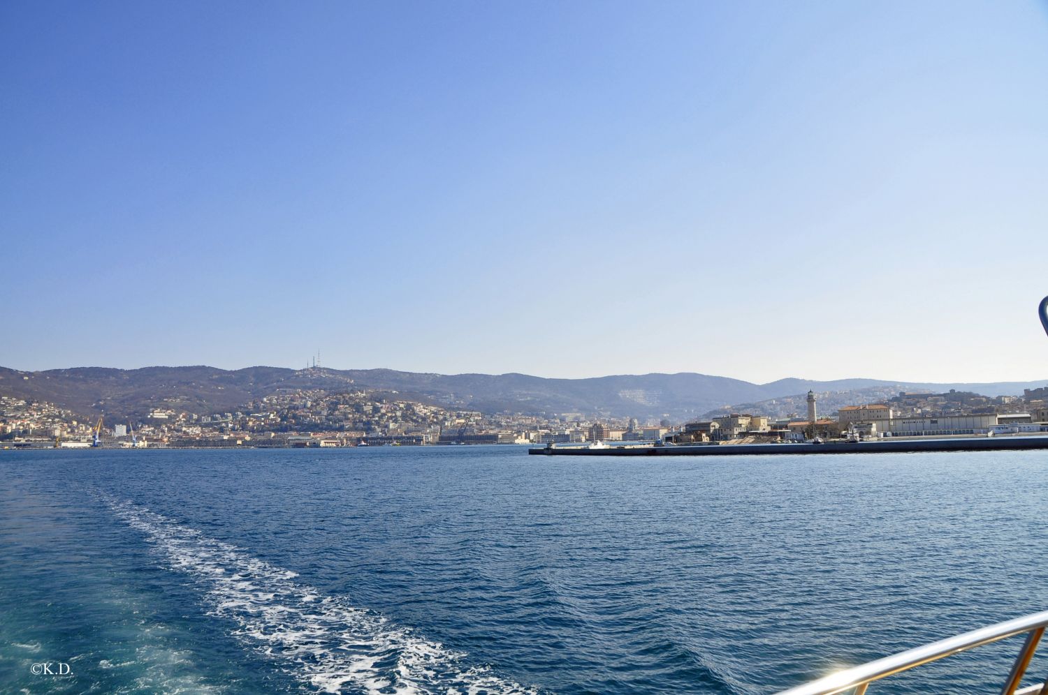 Mit dem Schiff von Triest nach Muggia