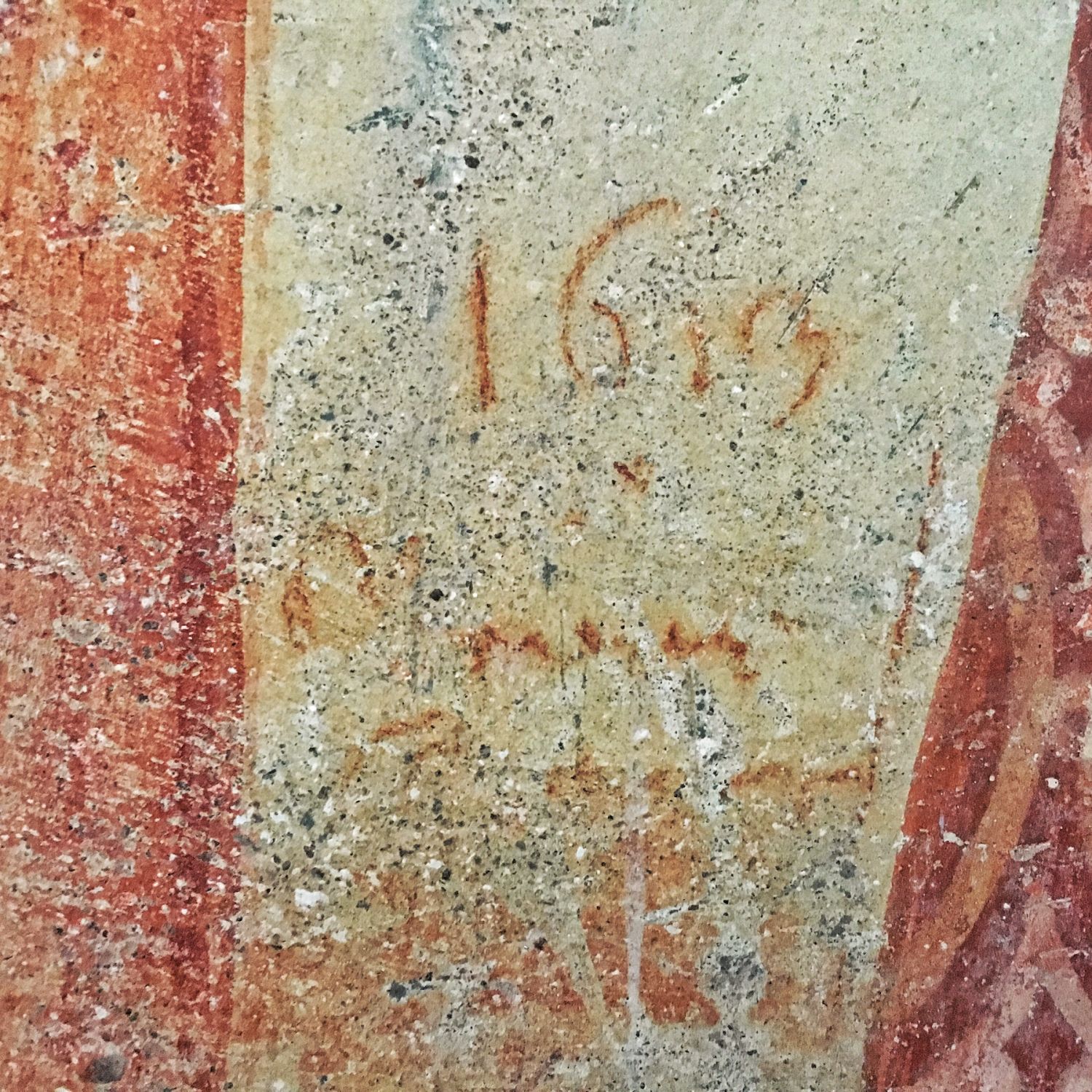 Mittelalterliches Graffiti, St. Nikolaus, Matrei i. O.