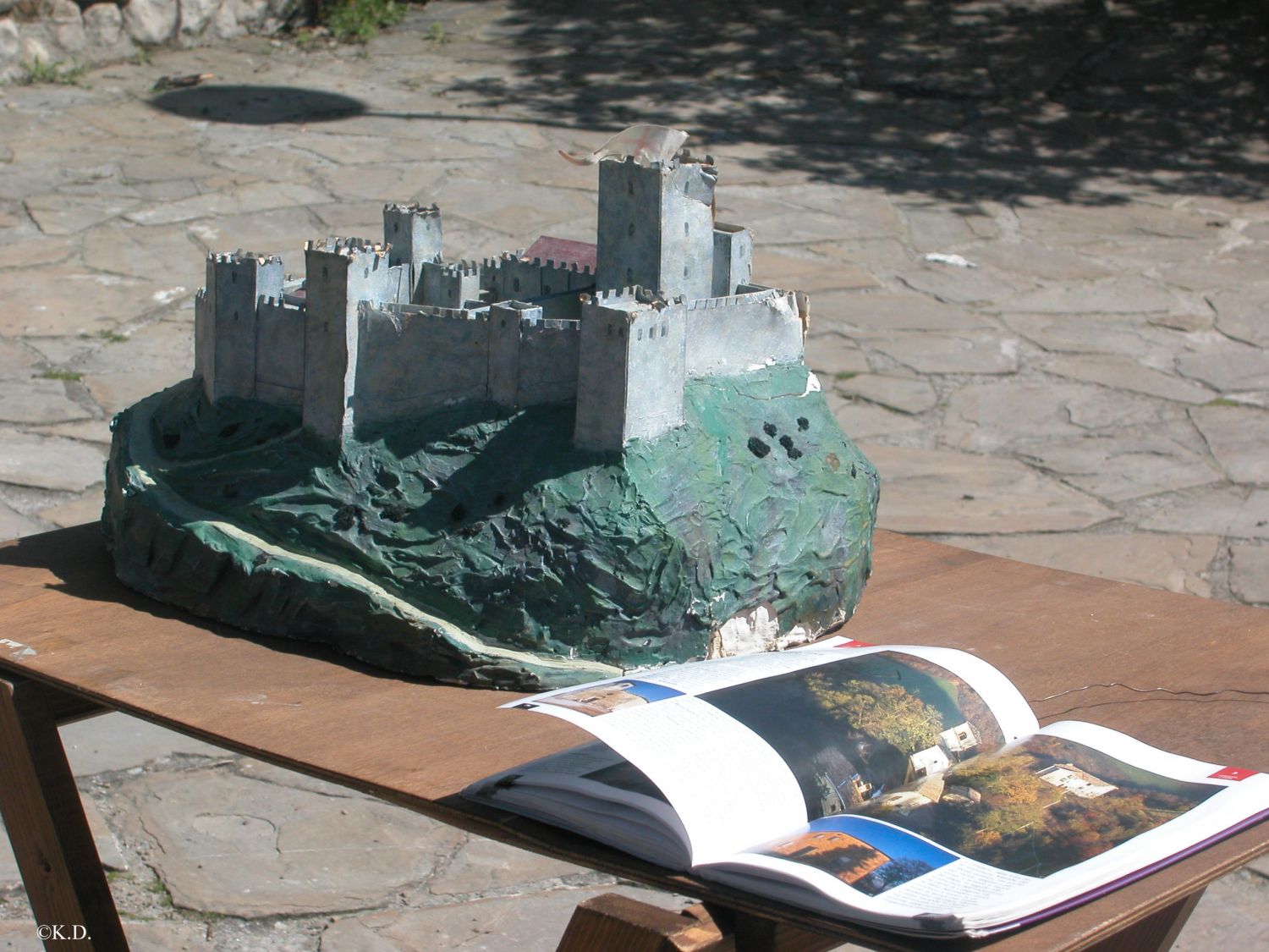 Modell der Burg von Canossa