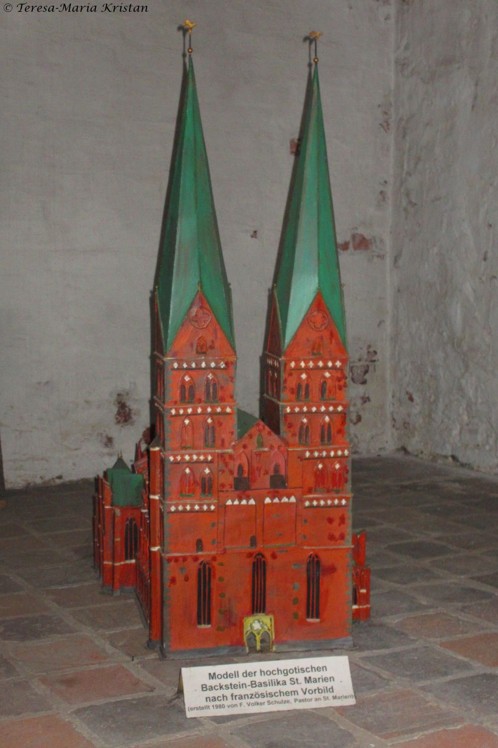 Modell St. Marien zu Lübeck (in der Kirche ausgestellt)