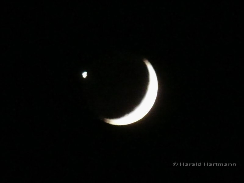 Mond trifft Venus