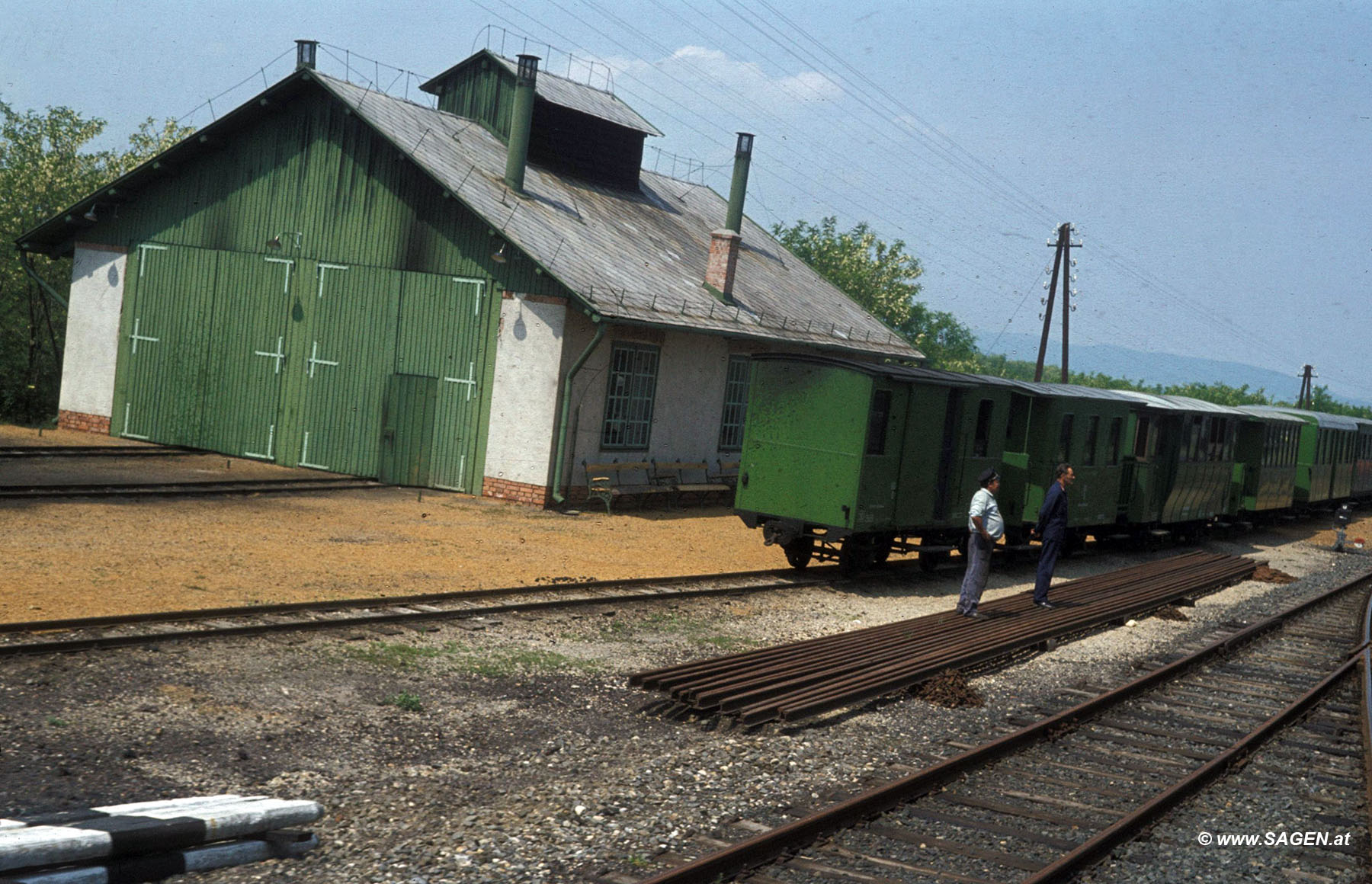 Museumseisenbahn Nagycenk bei Sopron in Ungarn