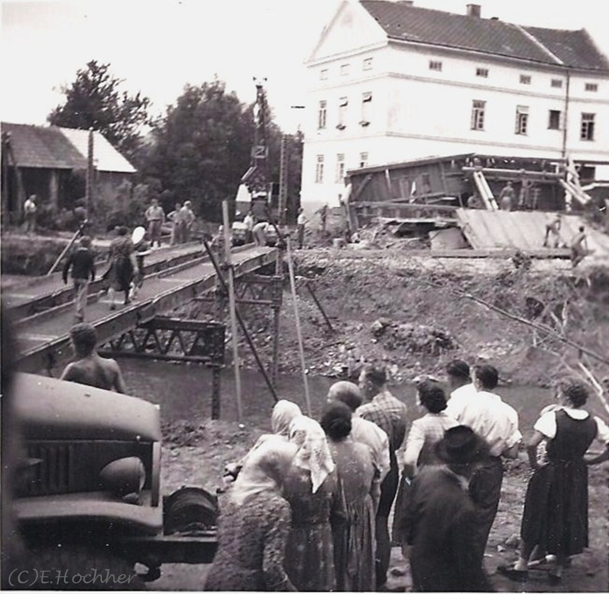 Nach dem Hochwasser - Manktal 1959