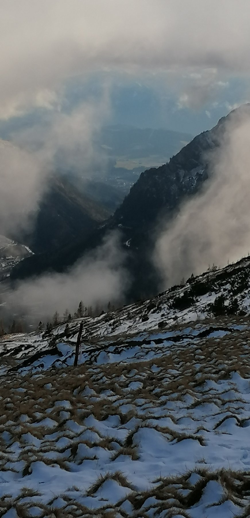 Nebelschwaden im Hochgebirge