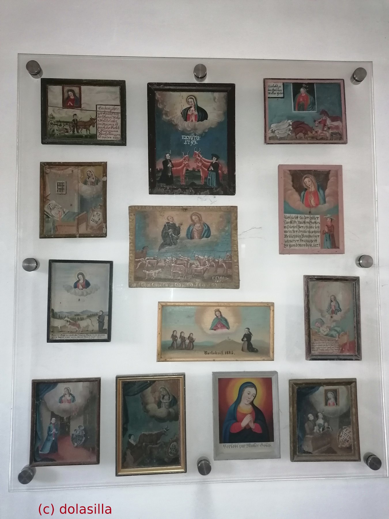 noch mehr Votivbilder in der Wallfahrtskirche St. Ulrich in Büchlberg