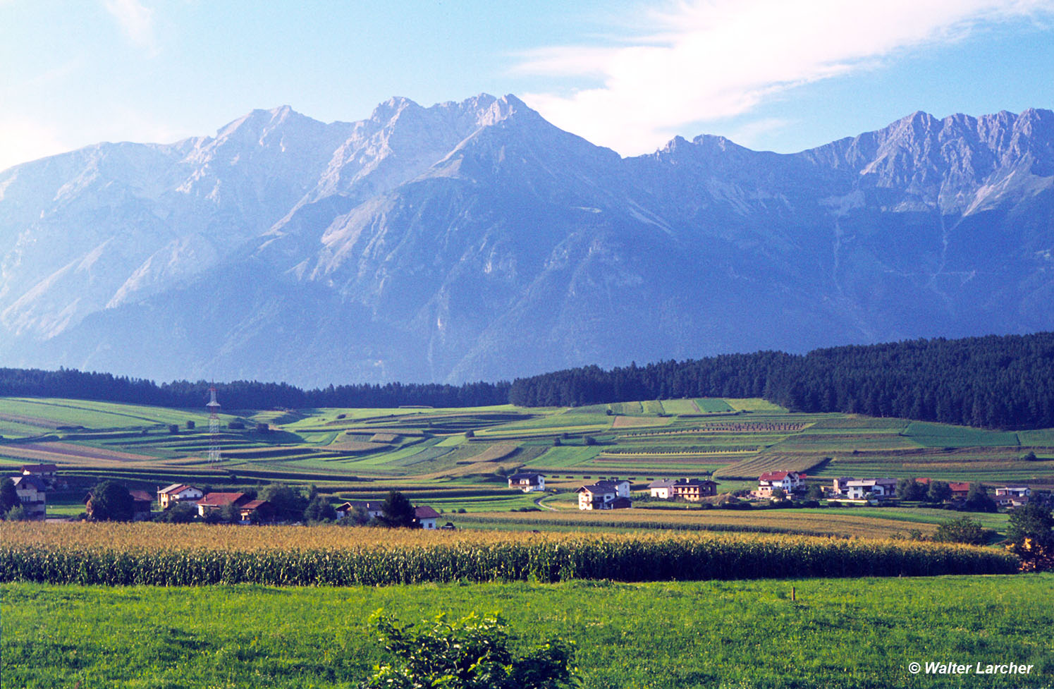 Nordkette aus Blickrichtung Mutters 1971