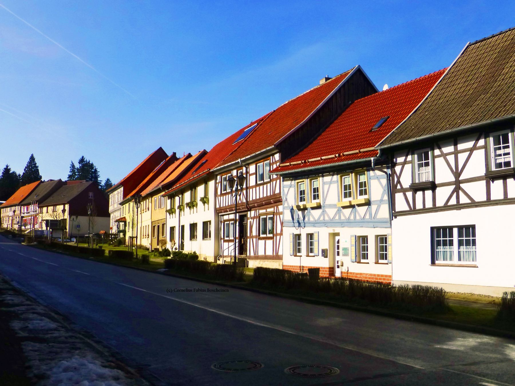 oberhalb der Marktstraße in Güntersberge im Harz.