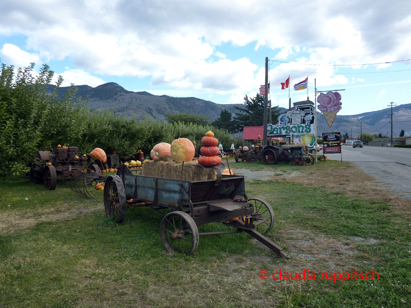 Obstdirektverkauf im Similkameen Valley, Kanada