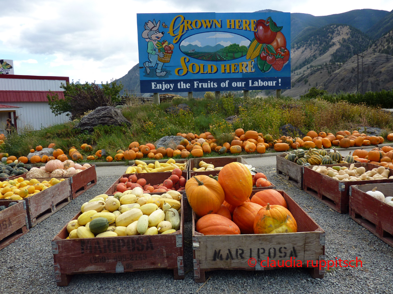 Obstdirektverkauf im Similkameen Valley, Kanada