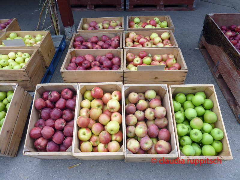 Obstdirektverkauf im Similkameen Valley, Kanada