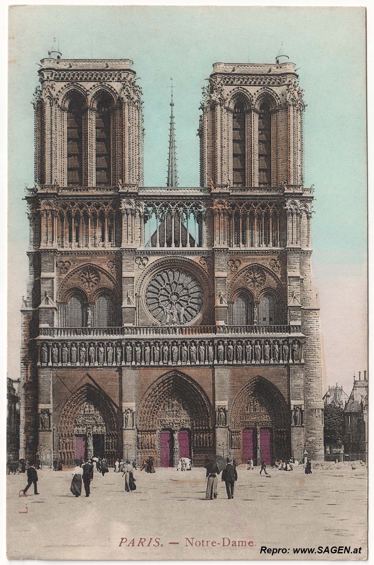 Paris Notre Dame um 1905