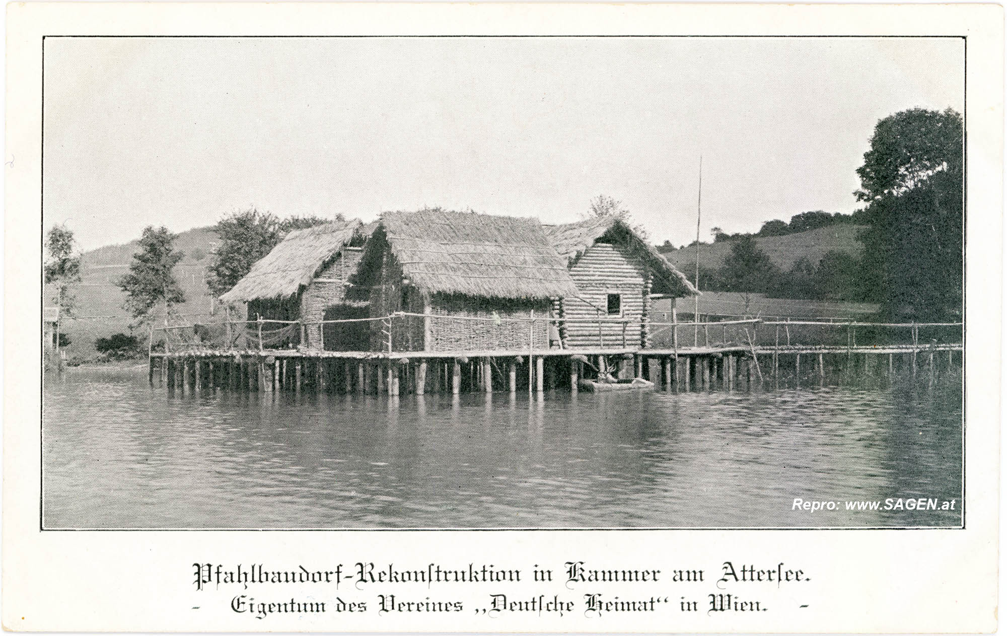 Pfahlbaudorf-Rekonstruktion in Kammer am Attersee