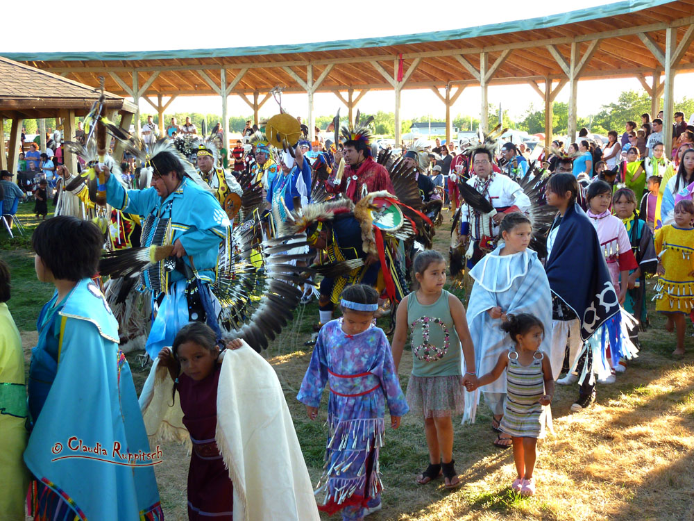 Powwow der Sagkeeng First Nation, Manitoba, Kanada