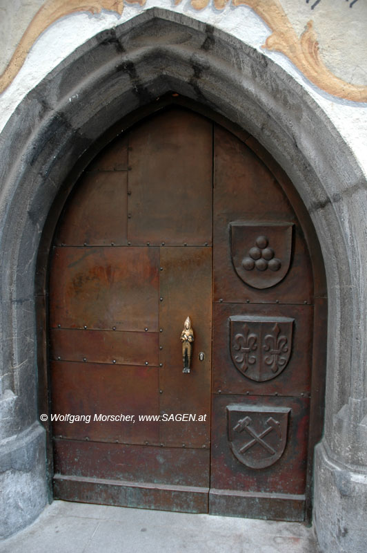 Rathaus Schwaz, Eingangstür