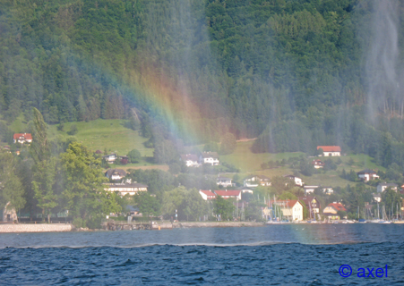 Regenbogen am Traunsee