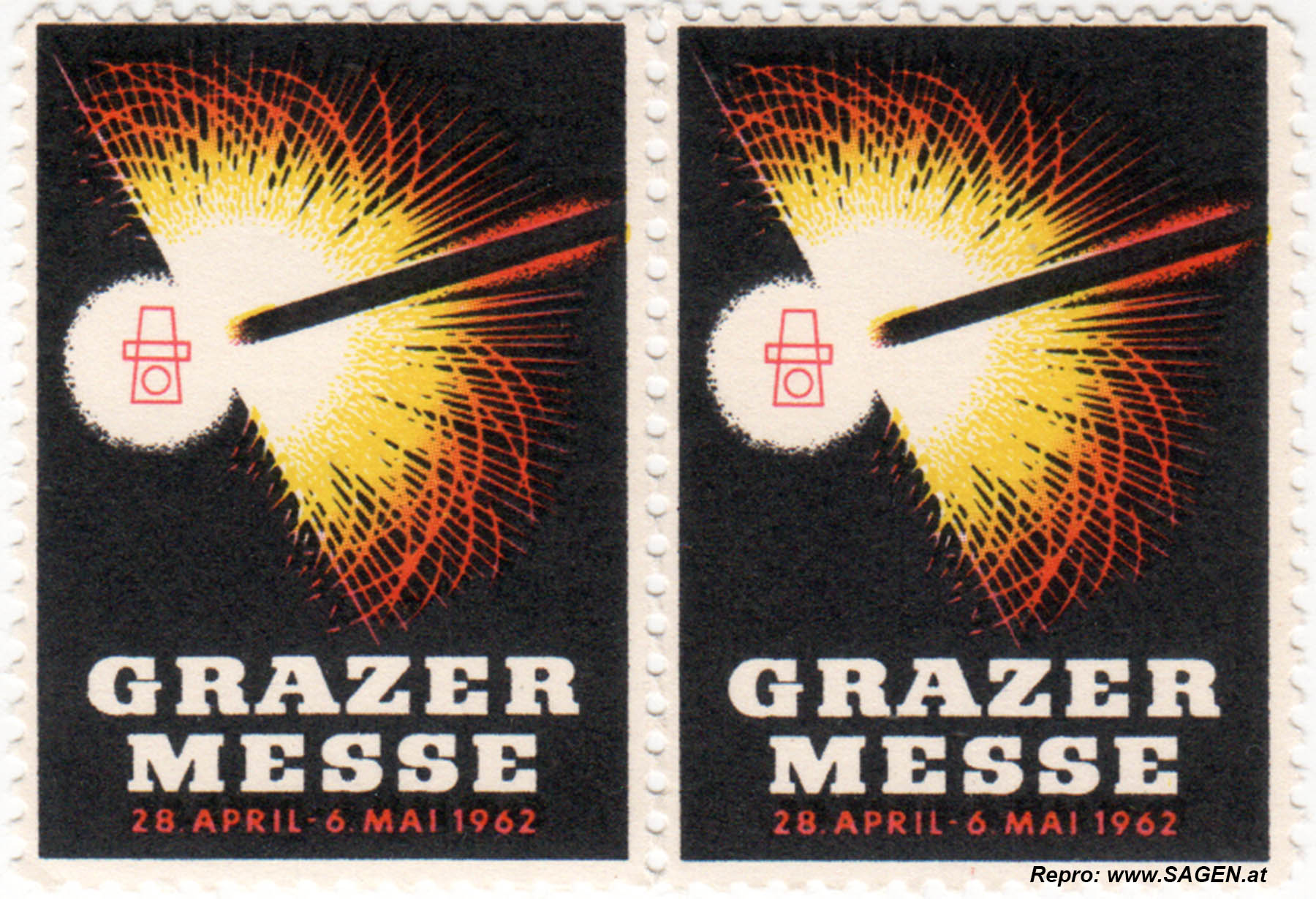 Reklamemarke Grazer Messe 1962