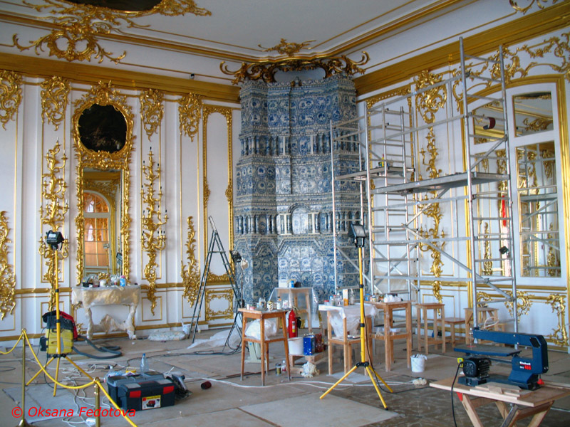 Restaurationsarbeiten im Katharinenpalast