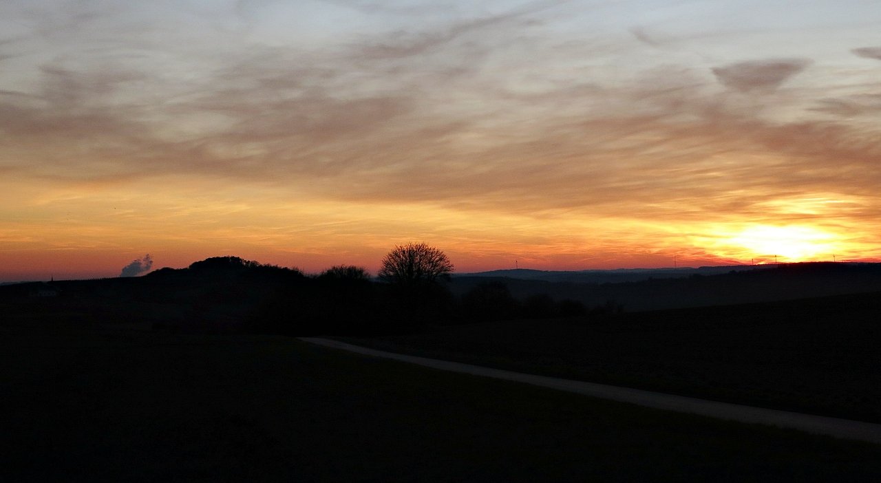 Romantischer Sonnenuntergang -