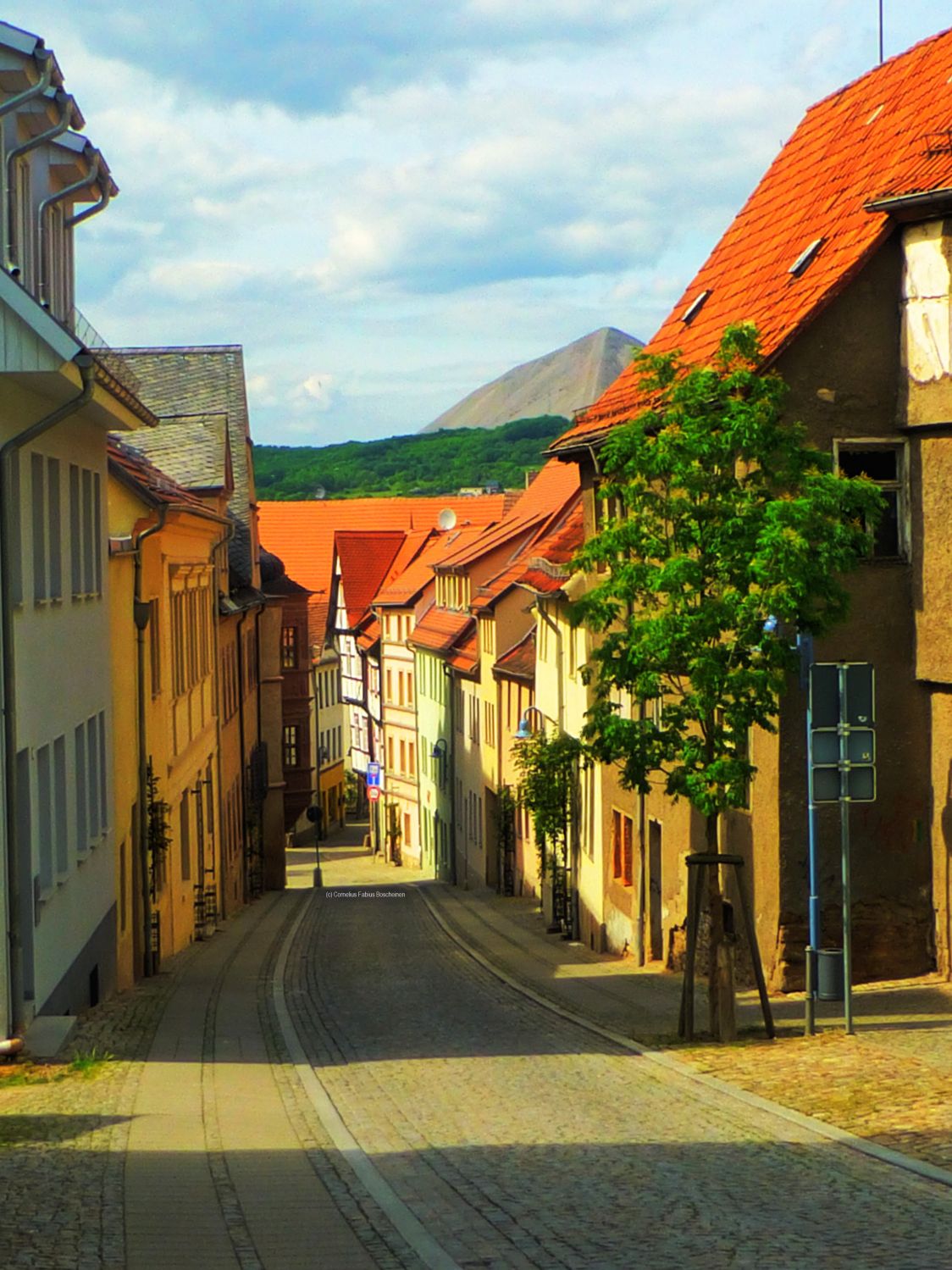 Ruhe und Stille in den Gassen und Straßen Sangerhausens.