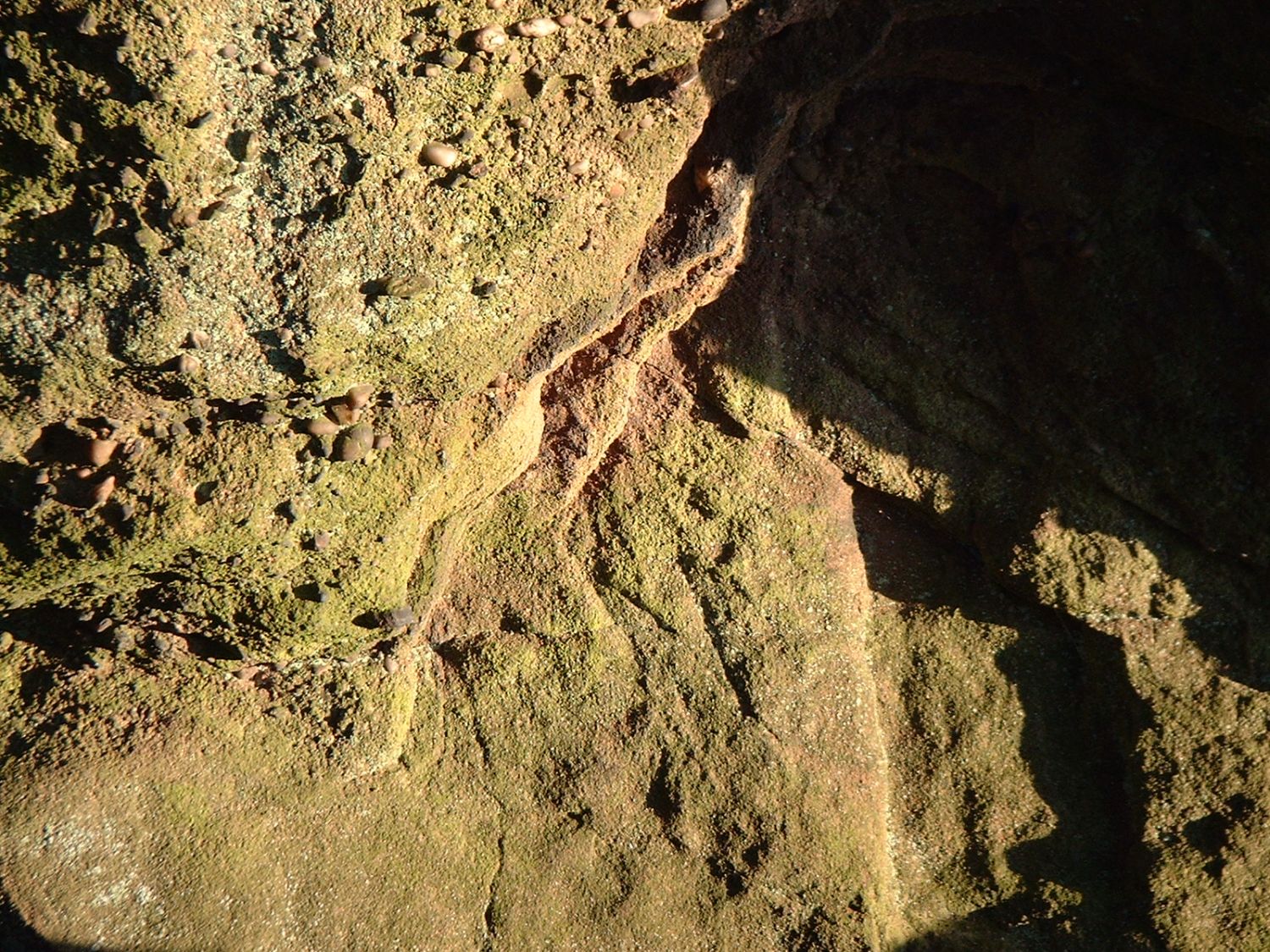 Runen im sagenumobenen Langen Stein bei Bärweiler