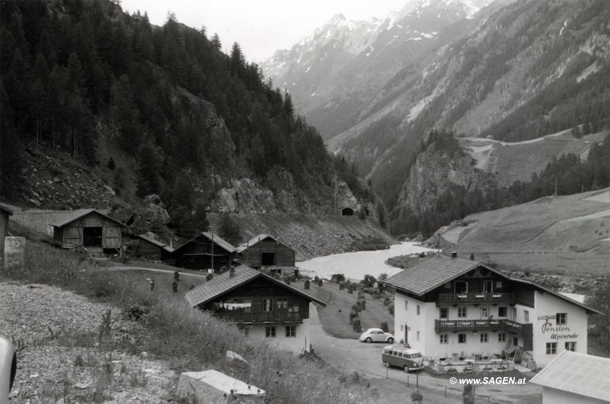 Sölden Ötztal historische Ansicht