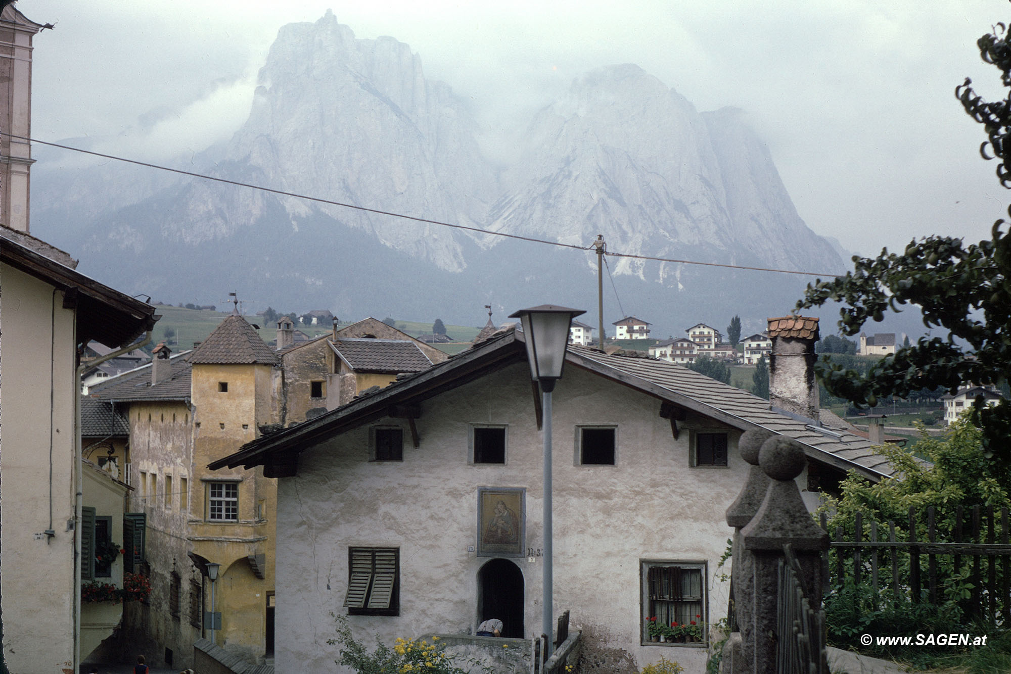 Südtirol Kastelruth mit Schlern 1974