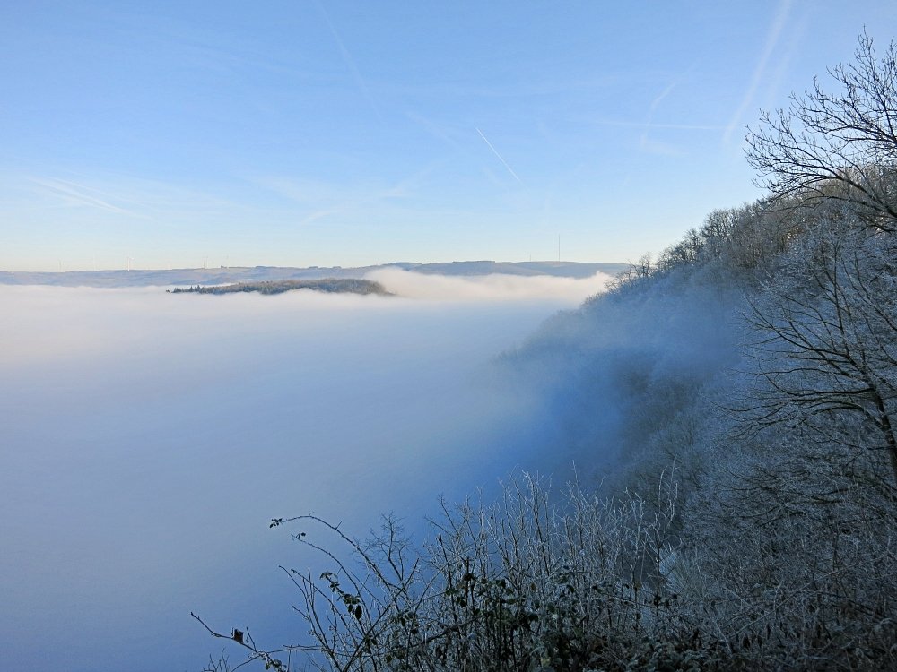 Saartal im Nebel