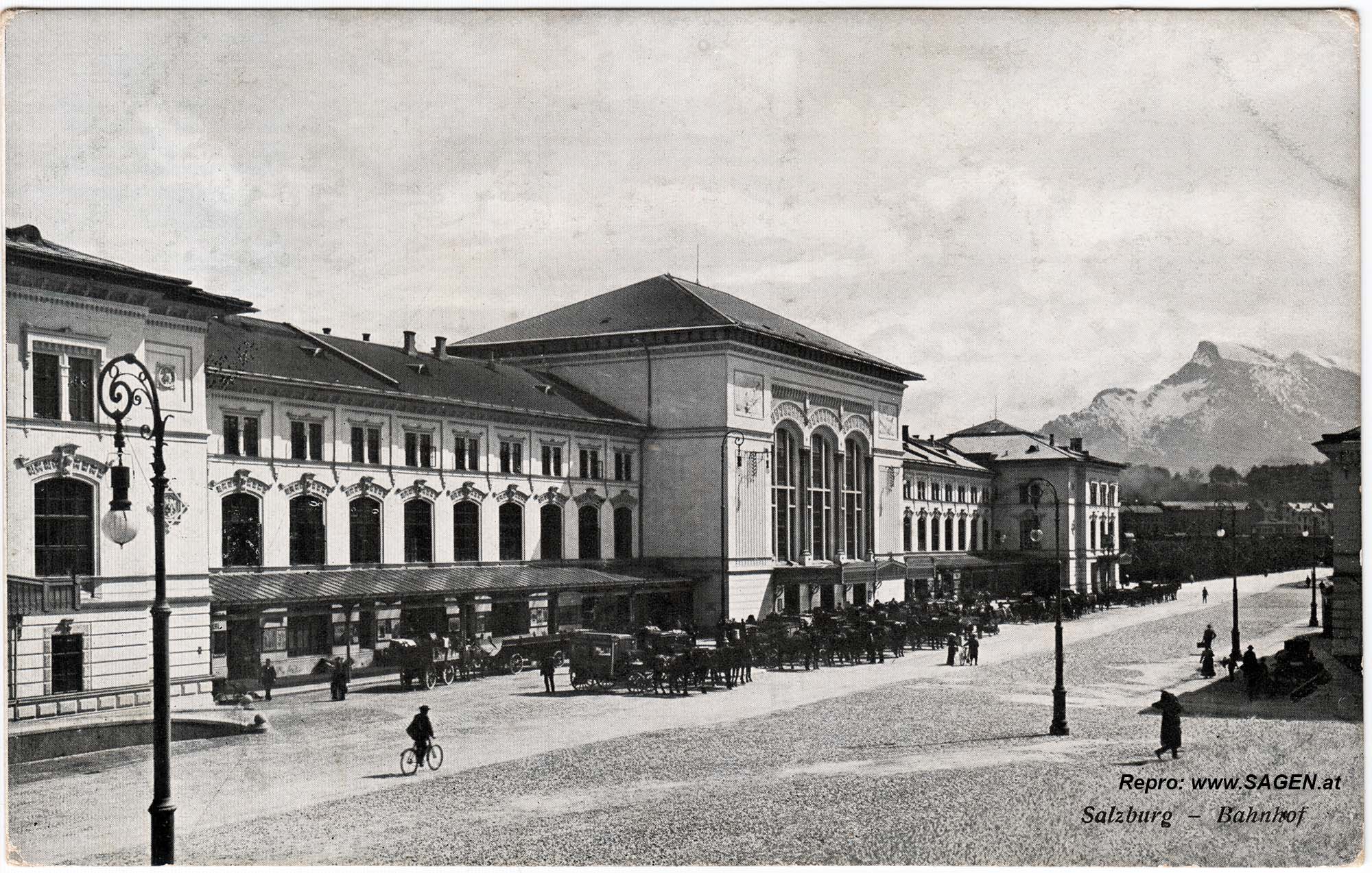 Salzburg Bahnhof 1910