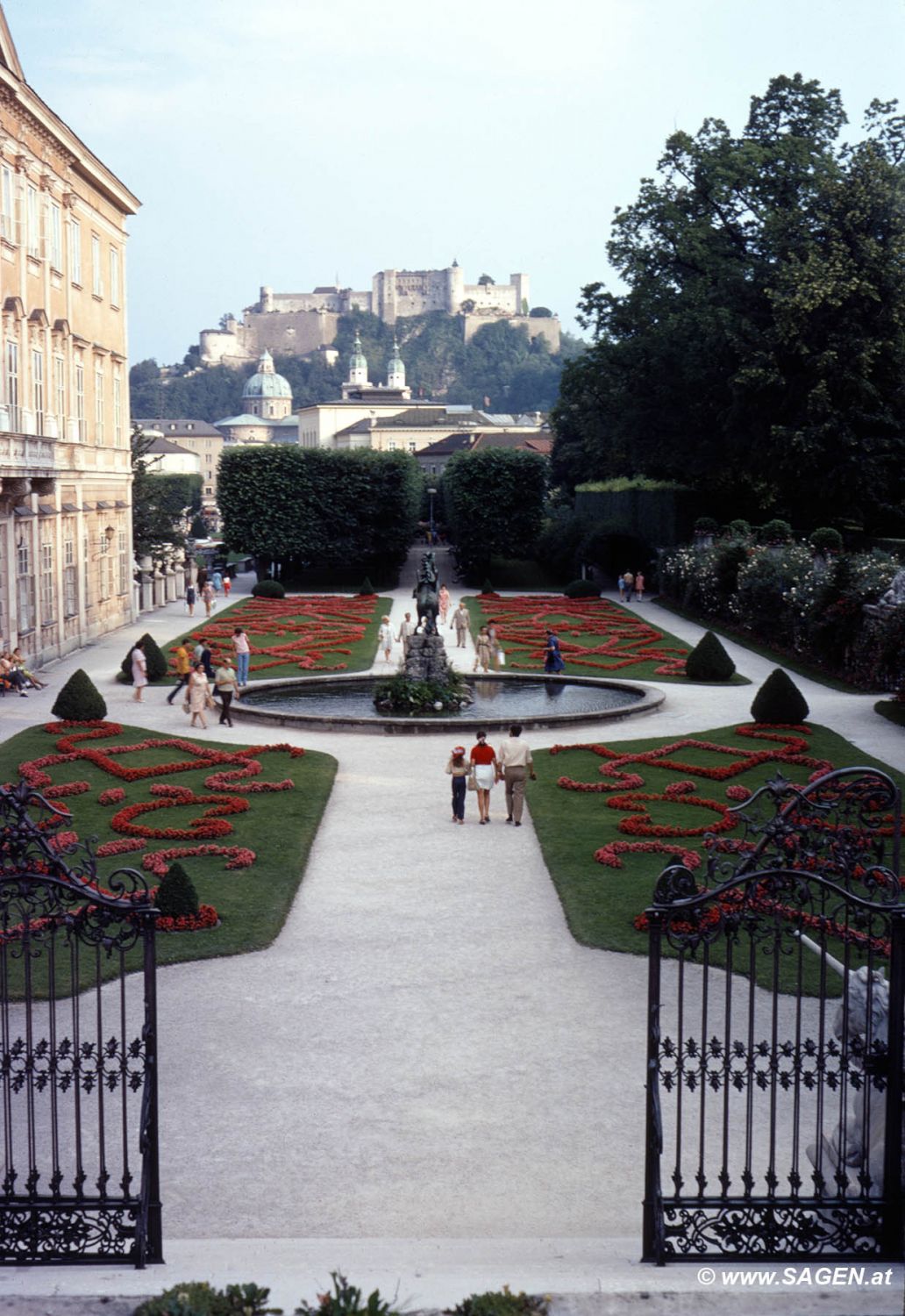 Salzburg Mirabellgarten Festung